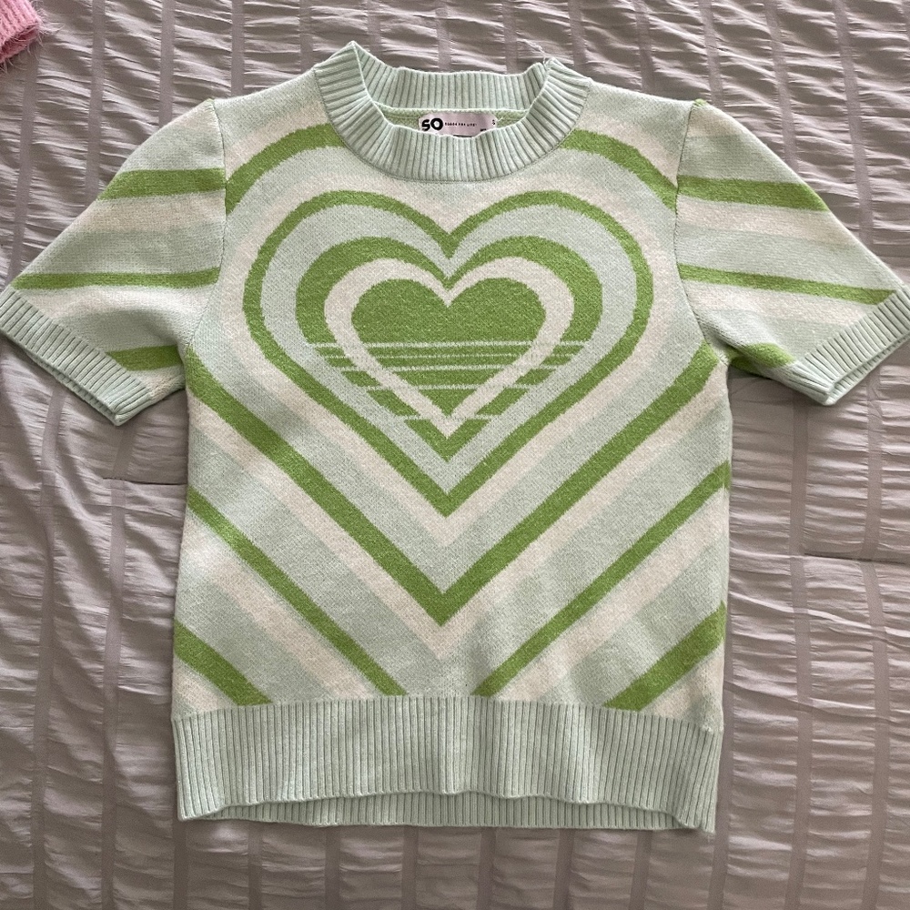 Hearts short-sleeved top